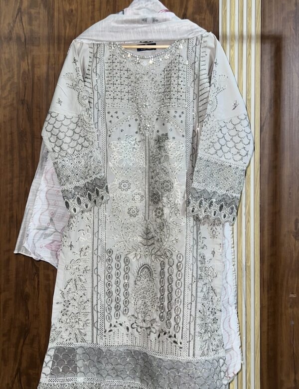 3 Piece Stitched Embroidered Lawn Suit